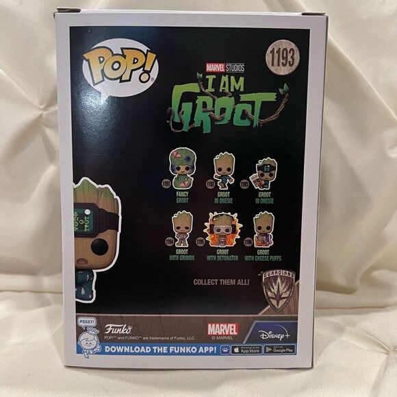 Disney Marvel Funko Pop! Groot in Pjs w/ Book #1193 I am Groot Bobble-Head NIB - Picture 4 of 6